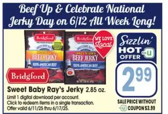 Jewel-Osco Sweet Baby Ray's Jerky offer