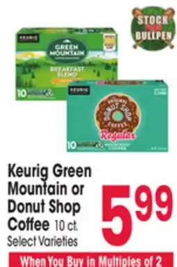 Jewel-Osco Keurig Green Mountain or Donut Shop Coffee offer