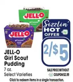Jewel-Osco JELL-O Girl Scout Pudding offer