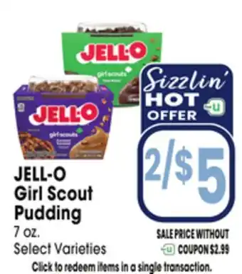 Jewel-Osco JELL-O Girl Scout Pudding offer