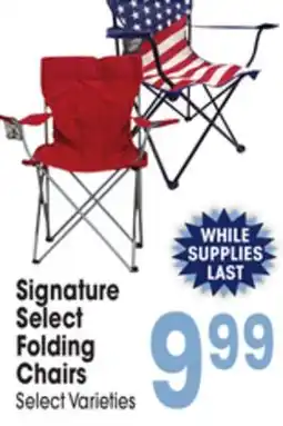 Jewel-Osco Signature Select Folding Chairs offer