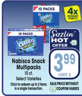 Jewel-Osco Nabisco Snack Multipacks offer