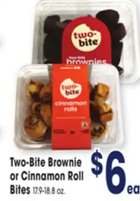 Jewel-Osco Two-Bite Brownie or Cinnamon Roll offer