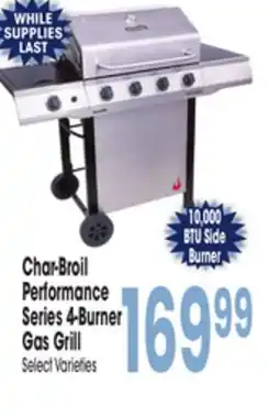 Jewel-Osco Char-Broil Performance Series 4-Burner Gas Grill offer