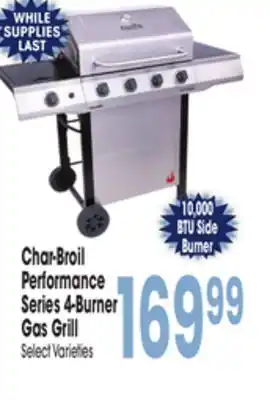 Jewel-Osco Char-Broil Performance Series 4-Burner Gas Grill offer