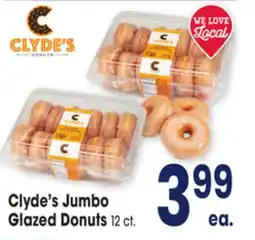 Jewel-Osco Clyde's Jumbo Glazed Donuts offer