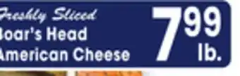 Jewel-Osco Boar's Head American Cheese offer
