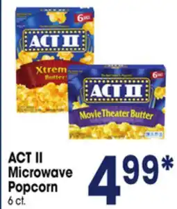Jewel-Osco ACT II Microwave Popcorn offer