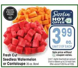 Jewel-Osco Fresh Cut Seedless Watermelon offer