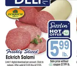 Jewel-Osco Eckrich Salami offer