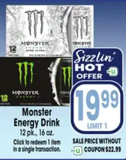 Jewel-Osco Monster Energy Drink offer