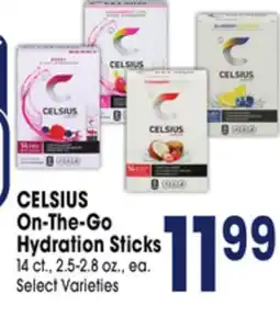 Jewel-Osco CELSIUS On-The-Go Hydration Sticks offer