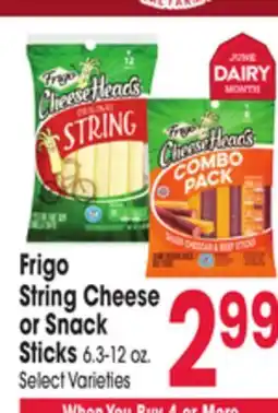 Jewel-Osco Frigo String Cheese or Snack Sticks offer