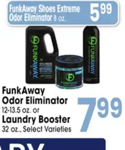 Jewel-Osco FunkAway Odor Eliminator 12-13.5 oz. or Laundry Booster 32 oz offer