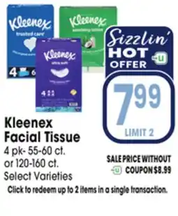 Jewel-Osco Kleenex Facial Tissue offer