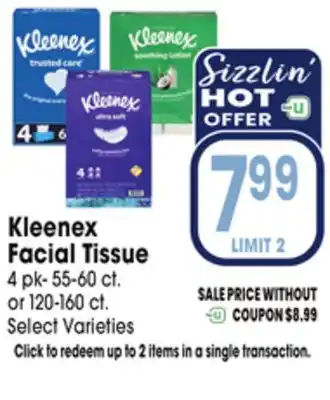 Jewel-Osco Kleenex Facial Tissue offer