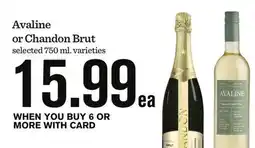 Mariano's Avaline or Chandon Brut offer