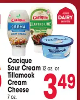 Jewel-Osco Cacique Sour Cream 12 oz. or Tillamook Cream Cheese 7 oz offer