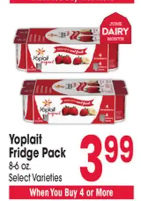 Jewel-Osco Yoplait Fridge Pack offer