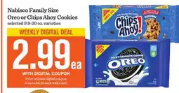 Mariano's Nabisco Family Size Oreo or Chips Ahoy Cookies offer