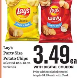 Mariano's Lay's Party Size Potato Chips offer