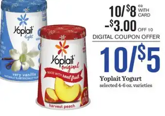 Mariano's Yoplait Yogurt offer