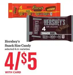 Mariano's Hershey's Snack Size Candy offer