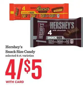 Mariano's Hershey's Snack Size Candy offer
