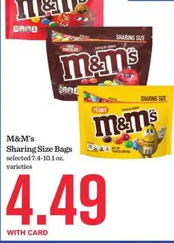 Mariano's M & M' s Sharing Size Bags offer