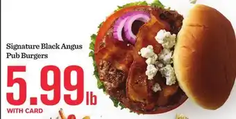 Mariano's Signature Black Angus Pub Burgers offer