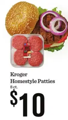 Mariano's Kroger Homestyle Patties offer