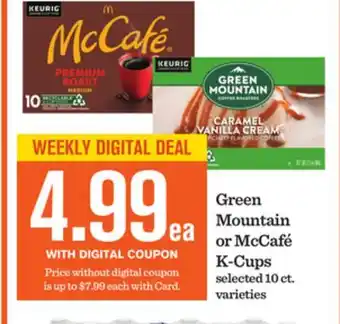 Mariano's Green Mountain or McCafé K-Cups offer