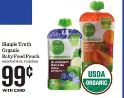 Mariano's Simple Truth Organic Baby Food Pouch offer