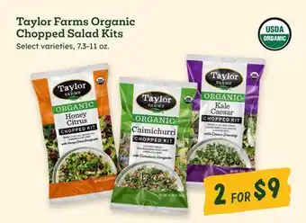Sprouts Farmers Market Taylor Farms Organic Chopped Salad Kits offer