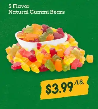 Sprouts Farmers Market 5 Flavor Natural Gummi Bears offer