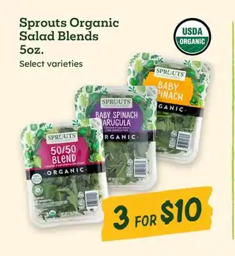 Sprouts Farmers Market Sprouts Organic Salad Blends 5oz offer