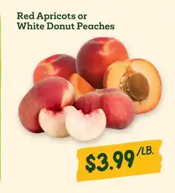 Sprouts Farmers Market Red Apricots or White Donut Peaches offer