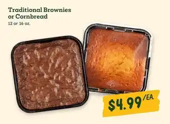 Sprouts Farmers Market Traditional Brownies or Cornbread offer