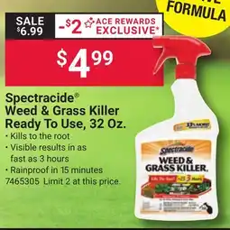Ace Hardware Spectracide Weed & Grass Killer Ready To Use, 32 Oz offer