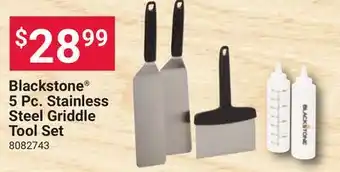 Ace Hardware Blackstone 5 Pc. Stainless Steel Griddle Tool Set offer