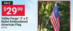 Ace Hardware Valley Forge 3' x 5' Nylon Embroidered American Flag offer