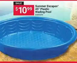 Ace Hardware Summer Escapes 45 Plastic Wading Pool offer