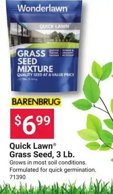 Ace Hardware Quick Lawn Grass Seed, 3 Lb offer
