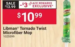 Ace Hardware Libman Tornado Twist Microfiber Mop offer