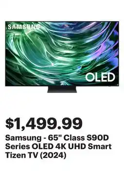 Best Buy Samsung - 65 Class S90D Series OLED 4K UHD Smart Tizen TV (2024) offer