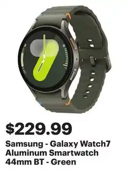 Best Buy Samsung - Galaxy Watch7 Aluminum Smartwatch 44mm BT - Green offer