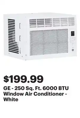 Best Buy GE - 250 Sq. Ft. 6000 BTU Window Air Conditioner - White offer