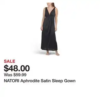 Marshalls NATORI Aphrodite Satin Sleep Gown offer