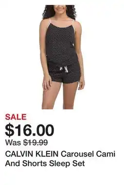 Marshalls CALVIN KLEIN Carousel Cami And Shorts Sleep Set offer