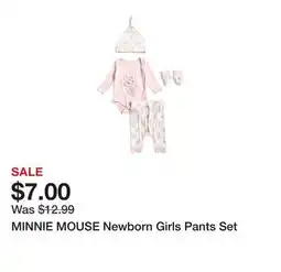 Marshalls MINNIE MOUSE Newborn Girls Pants Set offer